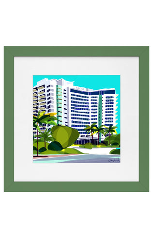 Faena Hotel in Green Frame