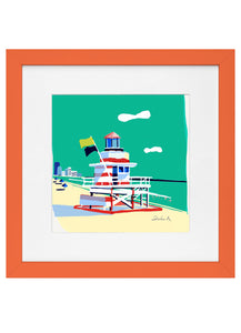 Guard house on South Beach in Orange Frame