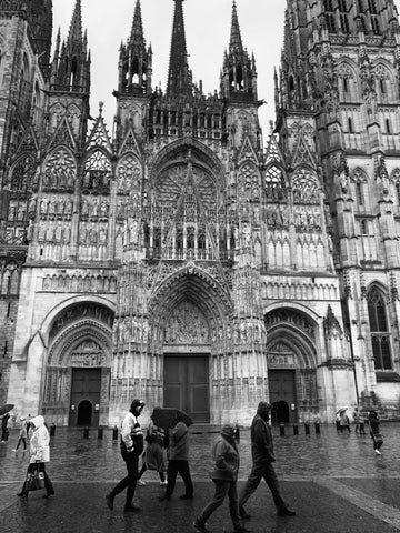 Raining day in Rouen, Normandy